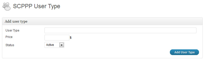 Add User Type