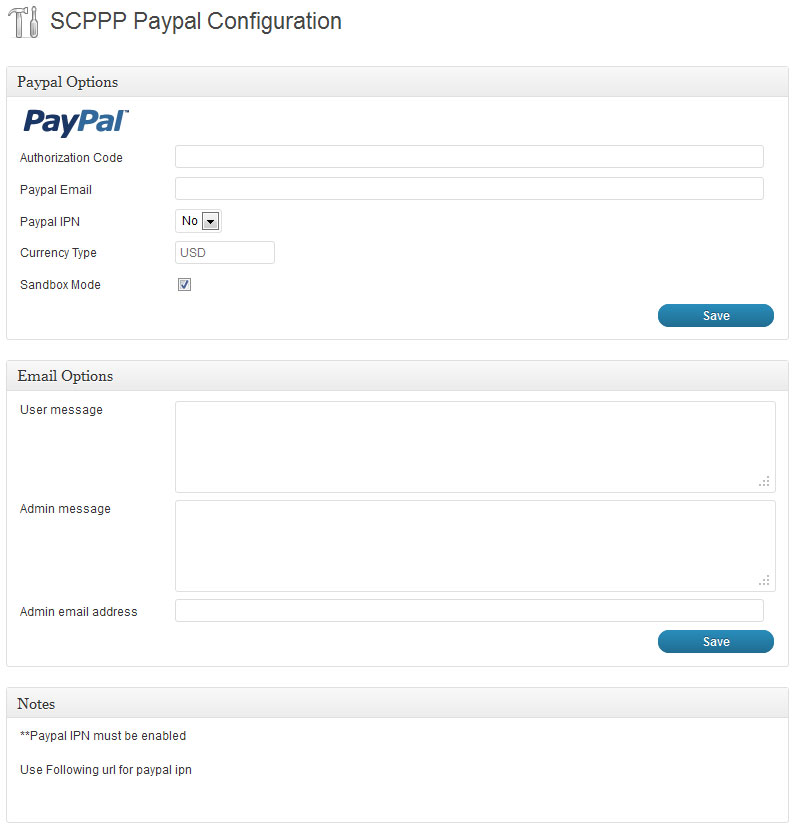 Paypal-Config
